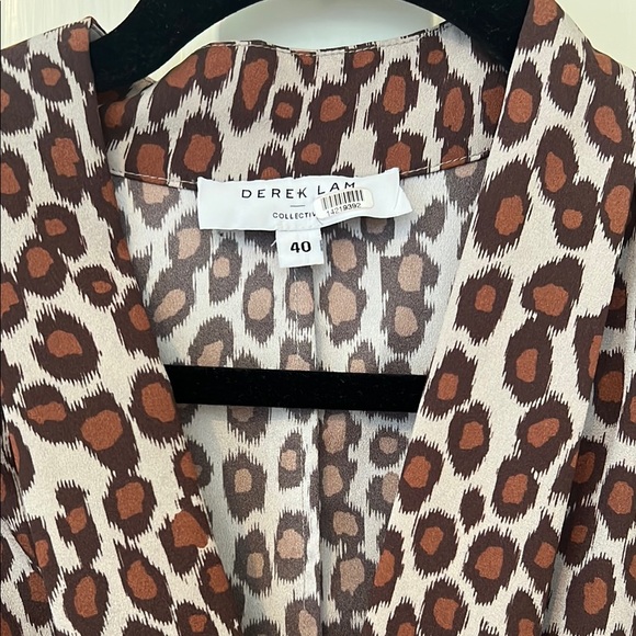 Derek Lam Brown and Black V-Neck Sundress - Picture 2 of 3